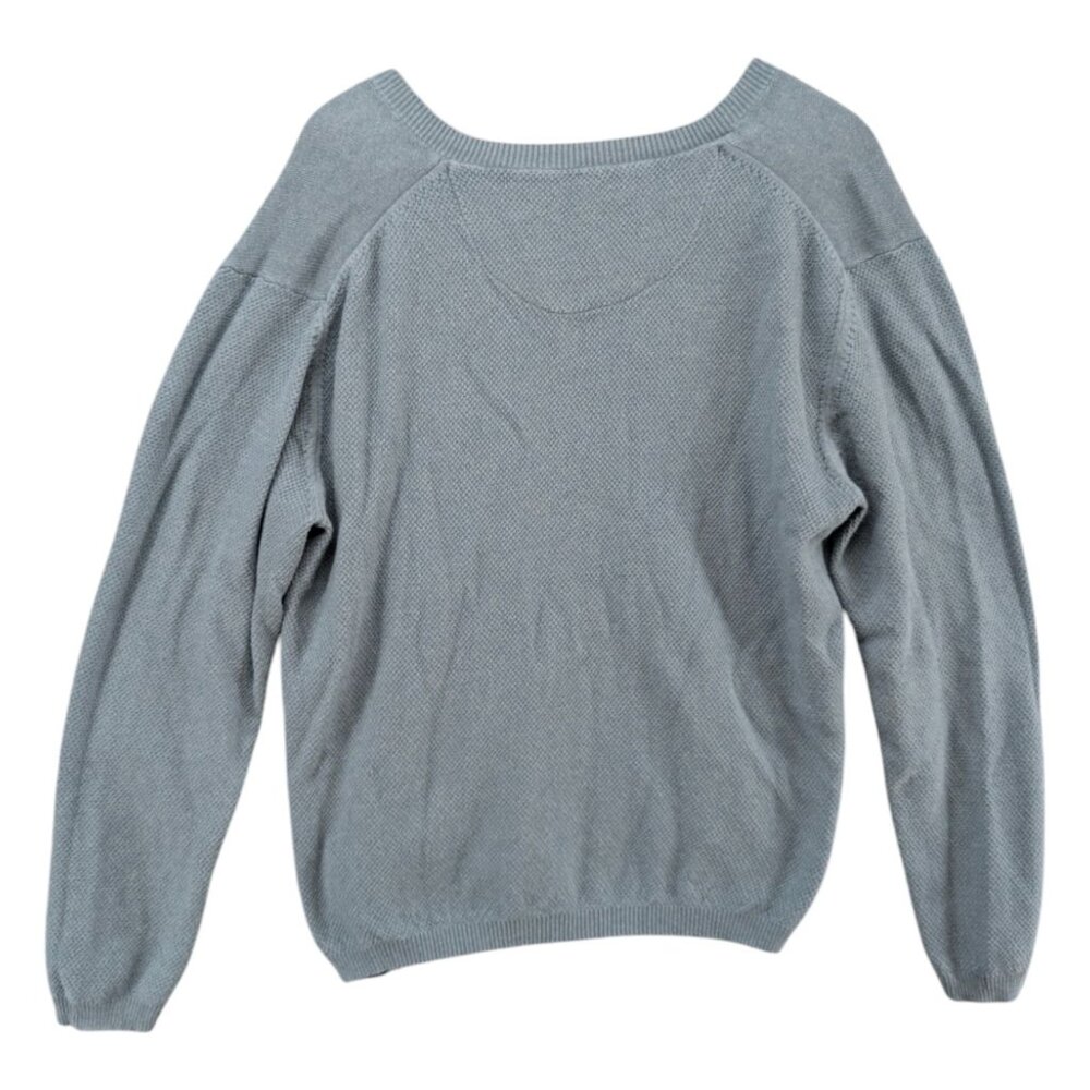 Carbon 2 Cobalt Sweater Mens Light Blue V Neck Long Sleeve Cotton Size M - Picture 2 of 8